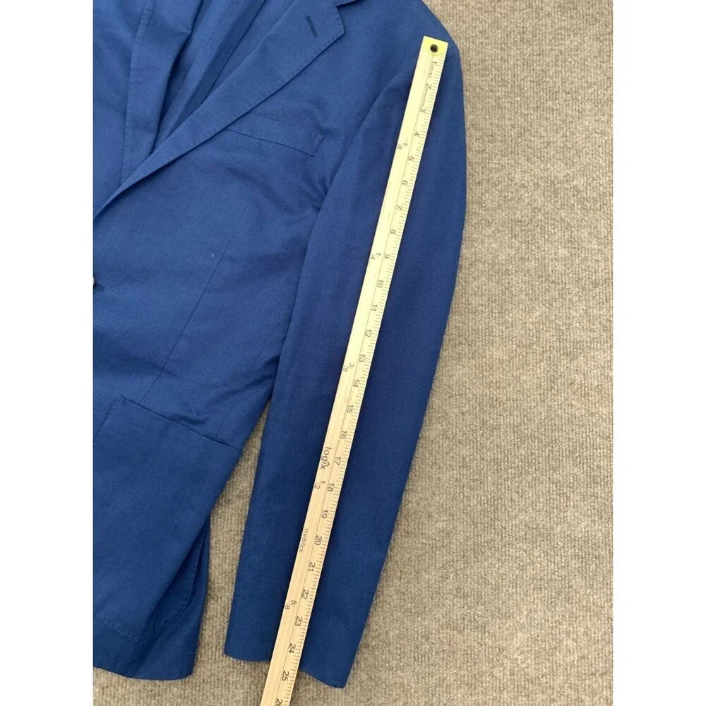 J Crew Blazer Mens 36R Ludlow Slim-Fit Larusmiani Cotton Twill Sportcoat Jacket